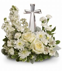 Divine Peace Cross Bouquet from Fields Flowers in Ashland, KY